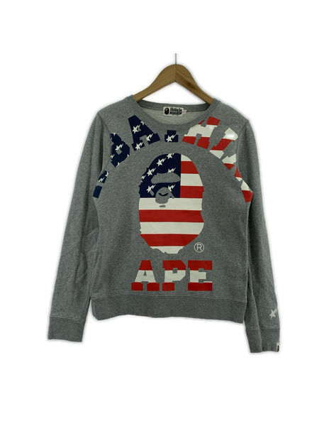 A BATHING APE/ロゴスウェット/XS