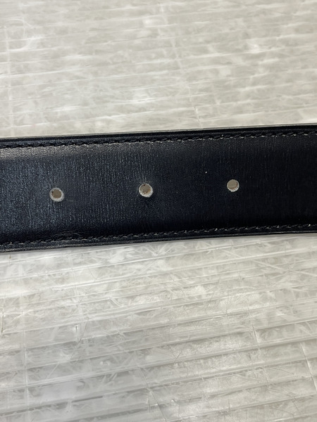 HERMES コンスタンスH レザーベルト 黒×金 リサイズ(レディースサイズ)