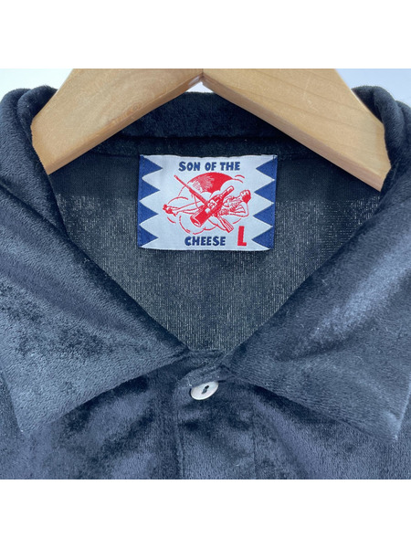 SON OF THE CHEESE ポロシャツ 22ss Velor Polo ベロアポロ sizeL