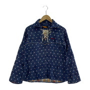 HYSTERIC GLAMOUR 長袖シャツ 00S レースアップ シャツ F ブルー