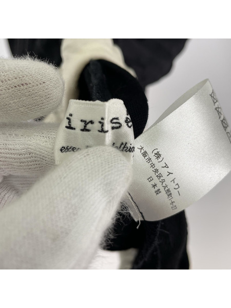 長袖Tシャツ・カットソー irise ギャザー/ブラック[値下]