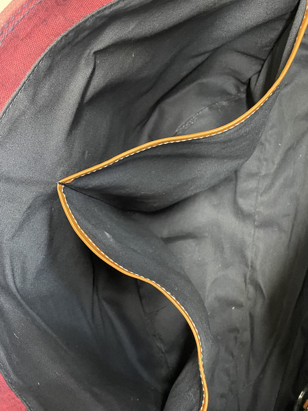 Vivienne Westwood キャンバストートバッグ ネイビー×ボルドー