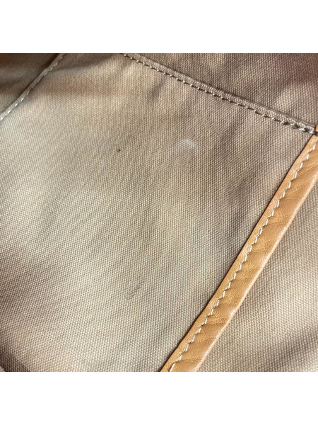 Kitamura ナイロン×レザー ショルダーバッグ ネイビー