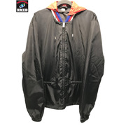 GUCCI 473302 Z719B ヴィンテージロゴ ナイロンジャケット 黒 サイズ46 グッチ