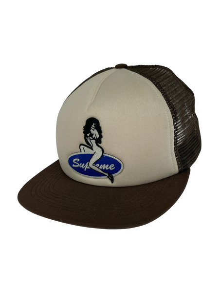 Supreme Pin Up Mesh 5-Panel Cap 茶