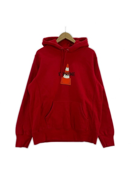Supreme パーカー Cone Hooded 19AW 赤