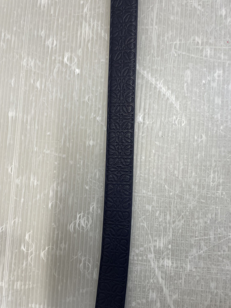 LOEWE リピートアナグラム レザーベルト ネイビー 95/38