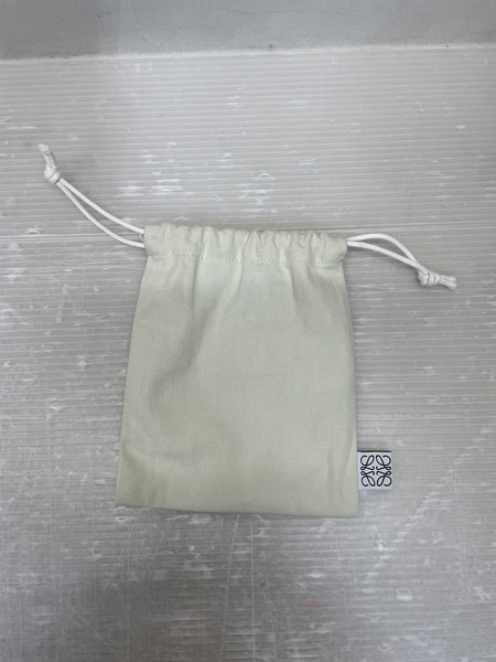 LOEWE リピートアナグラム レザーベルト ネイビー 95/38