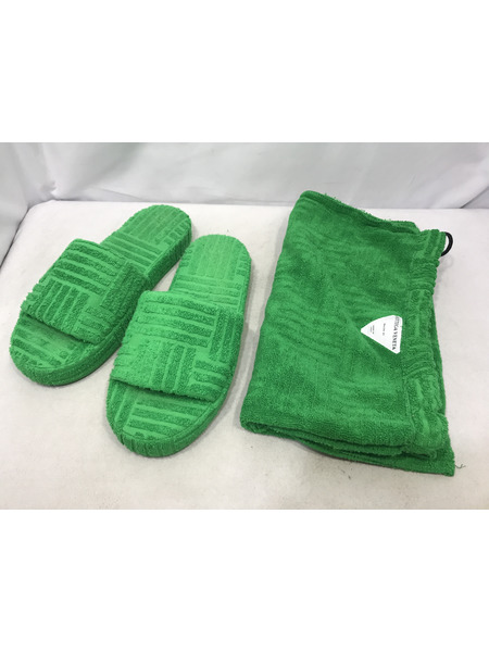 靴 BOTTEGA VENETA リゾートスポンジスライドサンダル