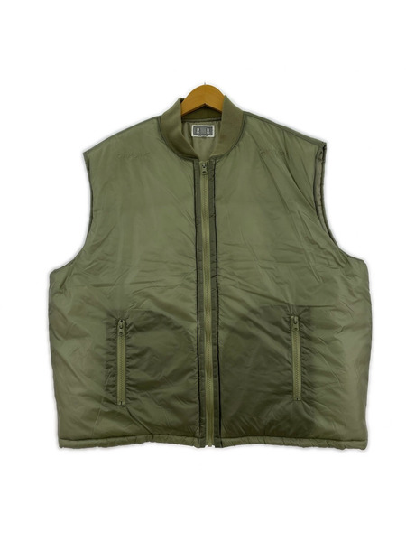 C.E ダウンベスト 23AW Warm Puff Vest カーキ (XL)