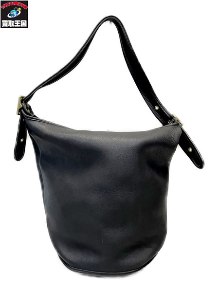 OLD COACH USA製 グローブレザー ワンショルダーバッグ 黒