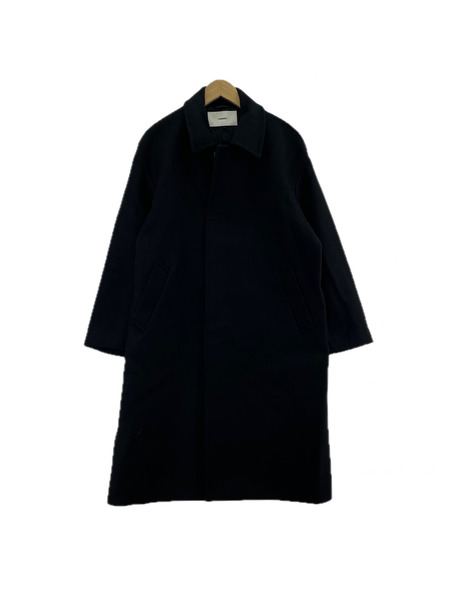 STUDIOUS ジャケット カシミヤウールステンカラーコート (1) ブラック