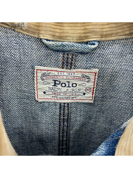 POLO RALPH LAUREN デニムジャケット 90s/白タグ/アメリカ製