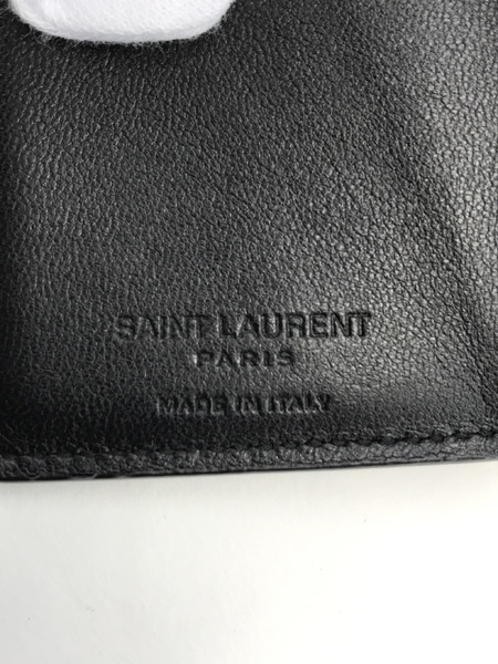 SAINT LAURENT 3つ折り財布 黒白 イタリア製[値下]