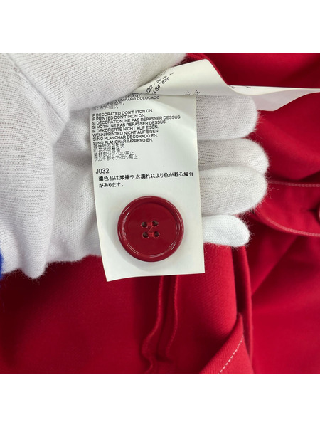 MM6 半袖Tシャツ・カットソー ボートネック プルオーバー レッド (40)