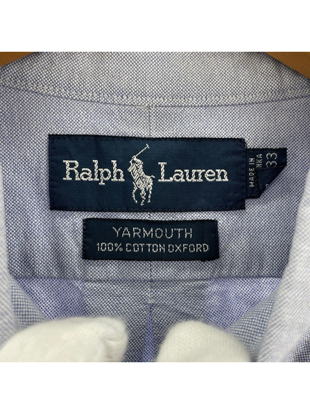 POLO RALPH LAUREN 長袖シャツ YARMOUTH 16 1/2 BLU[値下]