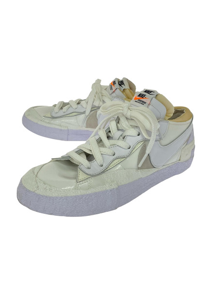 NIKE スニーカー sacai  Blazer Low White Patent Leather