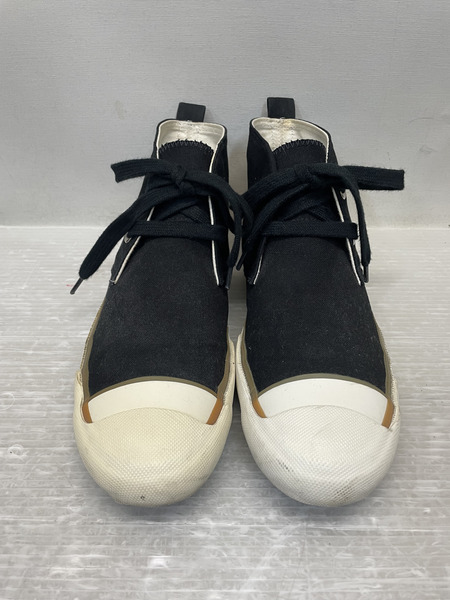 COMME des GARCONS ミドルカット キャンバススニーカー 黒　26.0cm[値下]