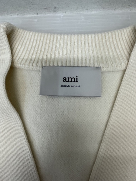 AMI Alexandre Mattiussi AMI de Coeur カーディガン L ホワイト[値下]