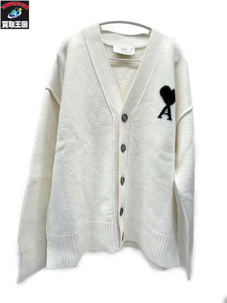 AMI Alexandre Mattiussi AMI de Coeur カーディガン L ホワイト[値下]