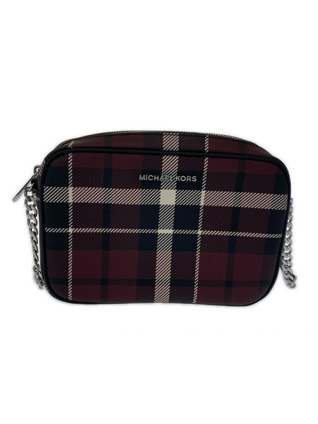 MICHAEL KORS ショルダーバッグ チェックチェーンショルダー/ボルドー[値下]
