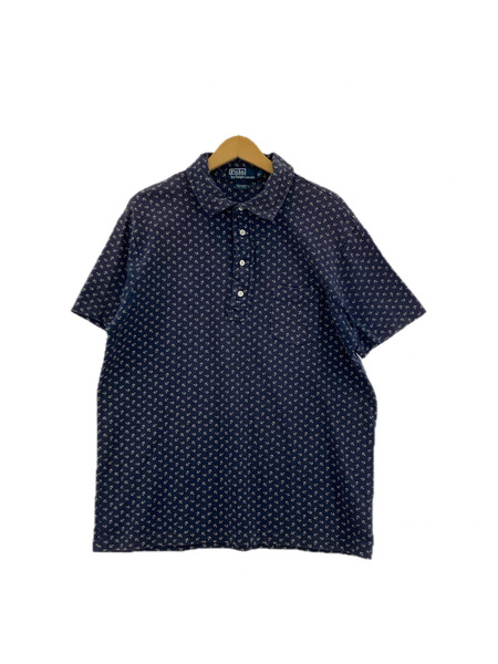 POLO RALPH LAUREN ポロシャツ 90s アンカー柄 (LL)