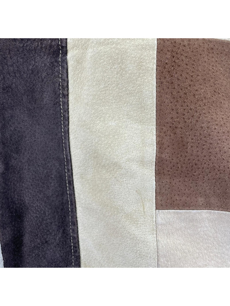 空ku パッチワークレザーコート (M)