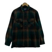 00s PENDLETON オープンカラーオンブレチェックシャツ M