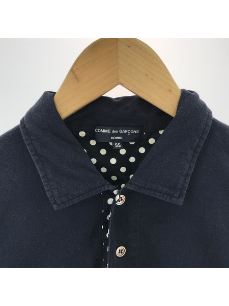 COMME des GARCONS 長袖Tシャツ・カットソー LSポロシャツ 黒 (SS)