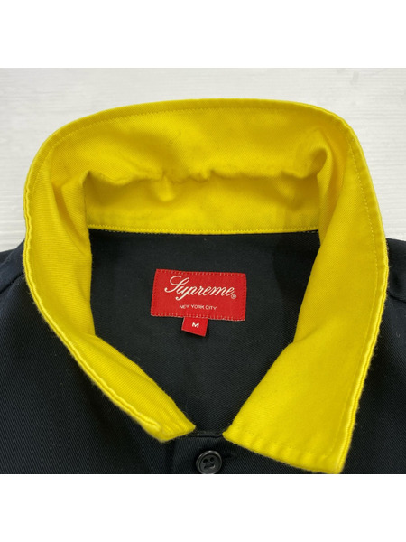 Supreme 半袖シャツ 18SS Color Blocked Work Shirt 黄 M