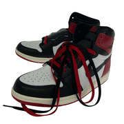 NIKE スニーカー AJ1 Retro High OG Black Toe Reimagined[値下]