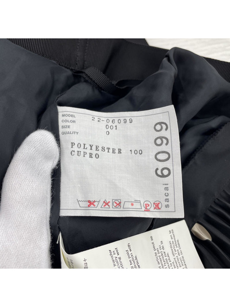Sacai　プリーツドットラップスカート　0 22-06099