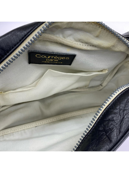 courreges ボディバッグ フランス製 本革