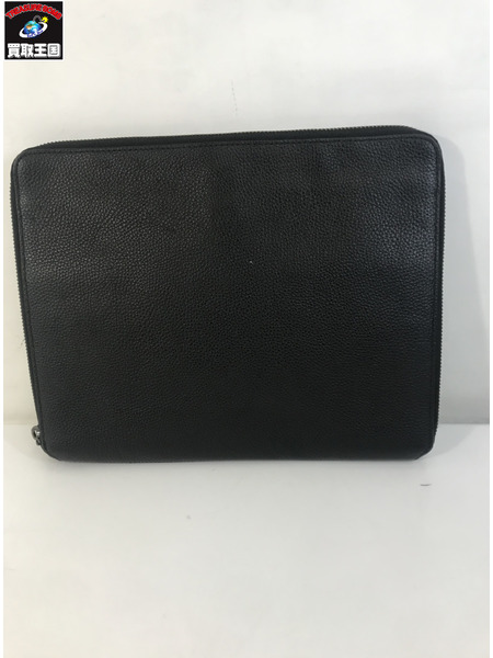 COACH クラッチバッグ 黒 64264 レザー メンズ[値下]