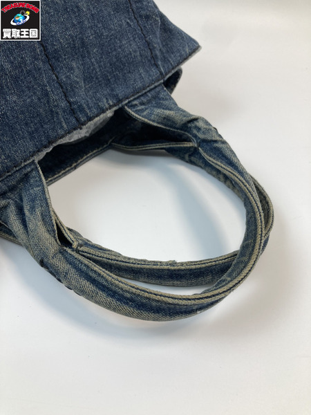 PRADA プラダ デニム カナパ ハンドバック インディゴブルー 青系