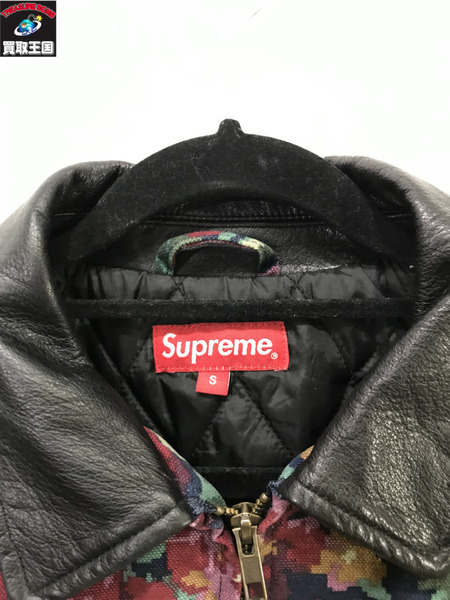 Supreme supreme leather collar work jacket S/シュプリーム/メンズ/ジャケット[値下]