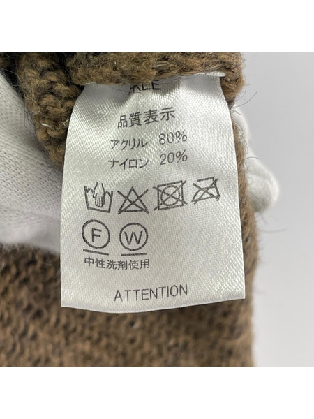 . 長袖ワンピース CYbER dYNE UTSUTU ロングニット FREE ブラウン[値下]