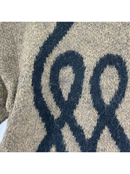 . 長袖ワンピース CYbER dYNE UTSUTU ロングニット FREE ブラウン[値下]