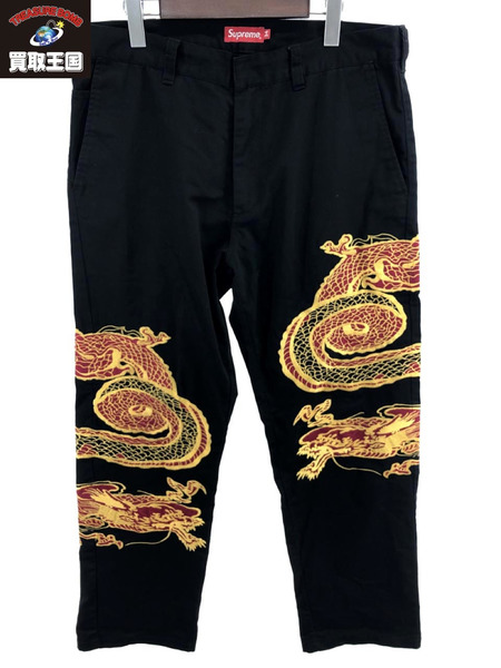 Supreme 18AW dragon work pants 龍刺繍 ワークパンツ W34[値下]｜商品 