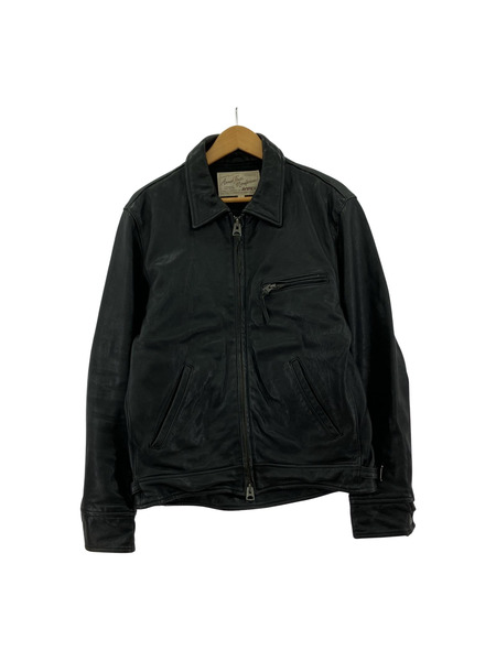 AVIREX 19AW レザートラッカージャケット ブラック L 黒 6191056