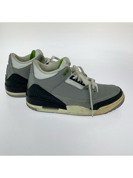 NIKE スニーカー Air Jordan 3 Retro グレイ 27㎝