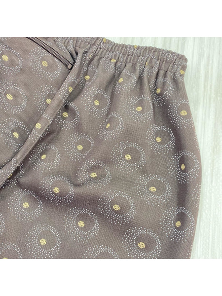 Needles パンツ LQ225/総柄/トラックパンツ/茶系