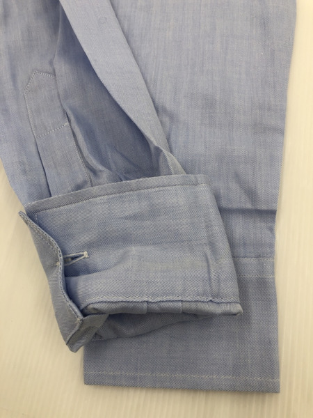 Casely-Hayford リブカラーシャツ ブルー