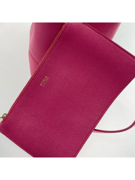 FURLA ハンドバッグ コスタンザ/ピンク/2WAY/ビビットピンク