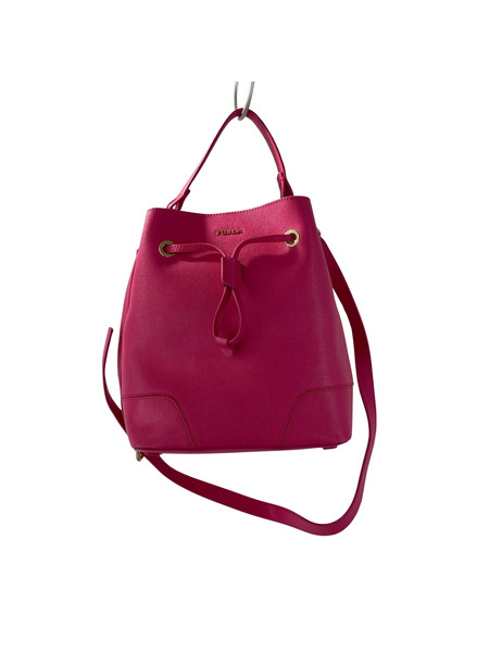 FURLA ハンドバッグ コスタンザ/ピンク/2WAY/ビビットピンク