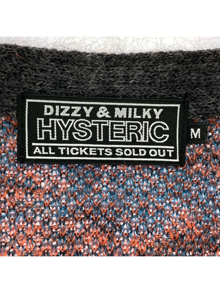 HYSTERIC GLAMOUR カーディガン タイガーカモ柄ジャガードカーディガン (M)