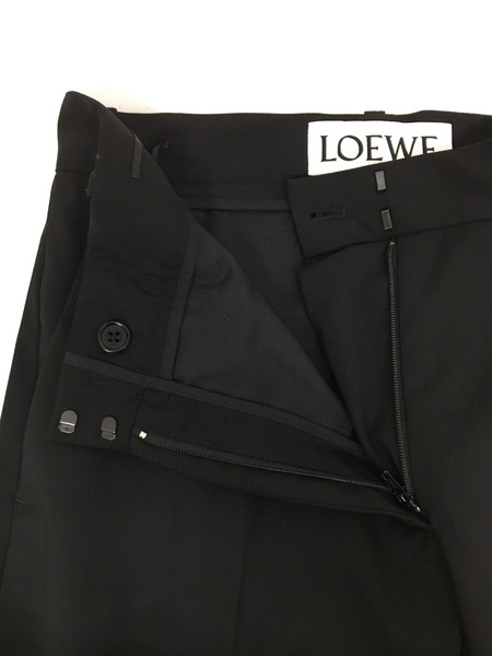 LOEWE　D2172170UN クロップドパンツ 36　BLK[値下]