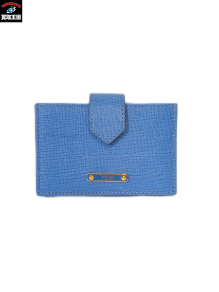 小物 FENDI レザー カードケース/ブルー