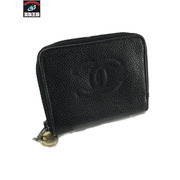 CHANEL 小銭入れ・コインケース キャビアスキン コインケース 黒