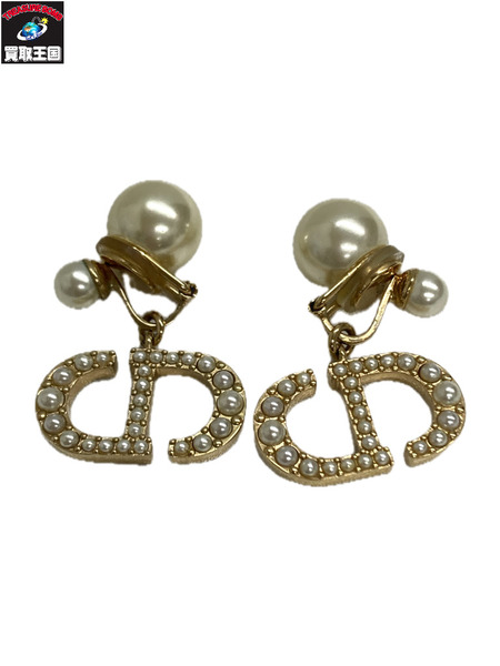DIOR パール CDロゴ トライバル イヤリング